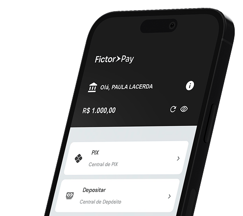 tela do aplicativo FictorPay